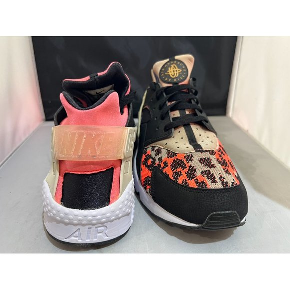 Nike Air Huarache Run PA Black/Light Bone-Hot Lava-White -705008 006 Men's size - Picture 7 of 10